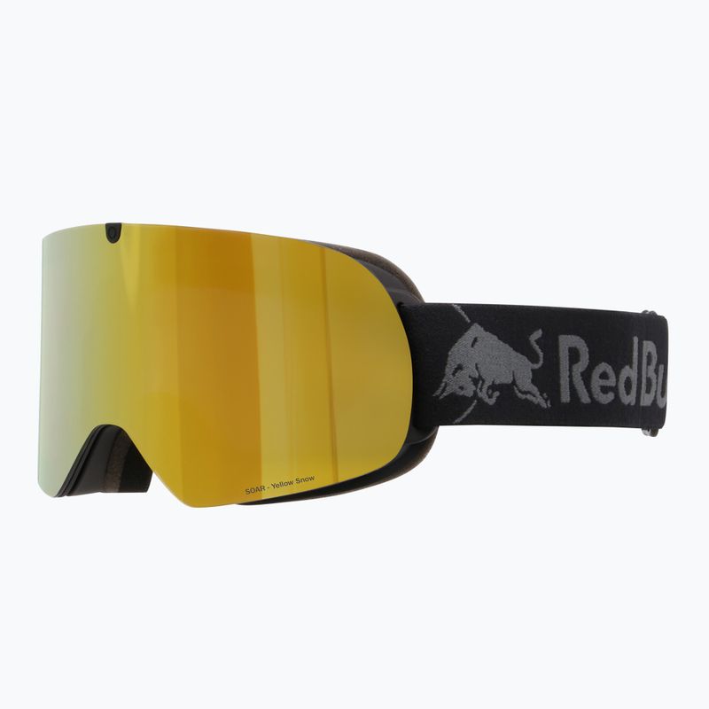Ski goggles Red Bull SPECT Rush matt black/smoke with yellow mirror 2