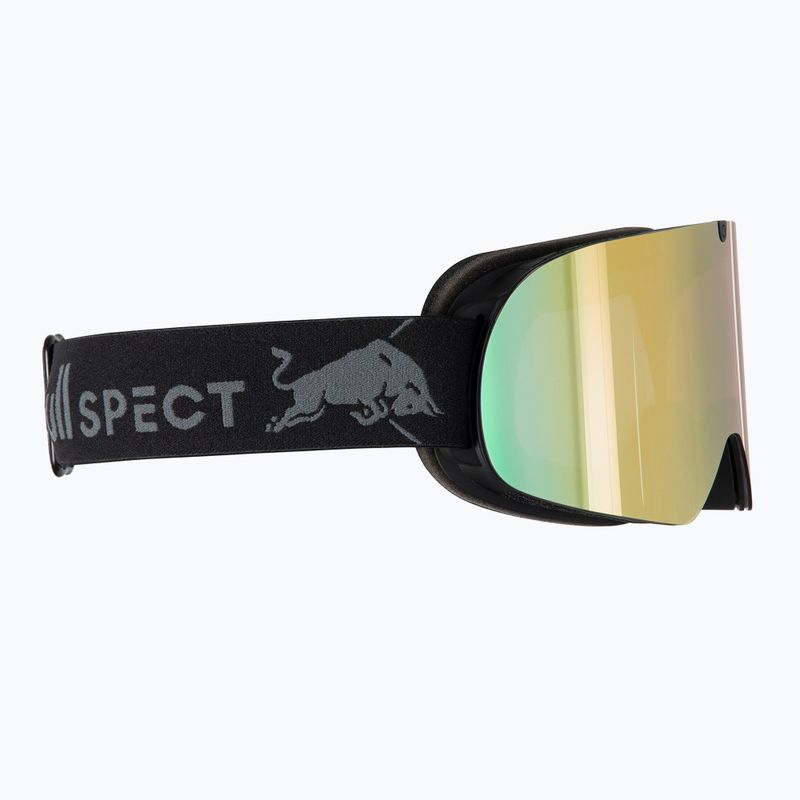 Ski goggles Red Bull SPECT Rush matt black/smoke with yellow mirror 3
