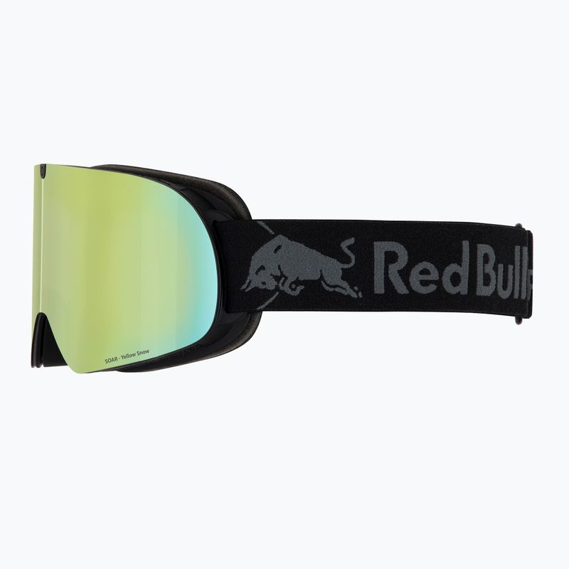 Ski goggles Red Bull SPECT Rush matt black/smoke with yellow mirror 4
