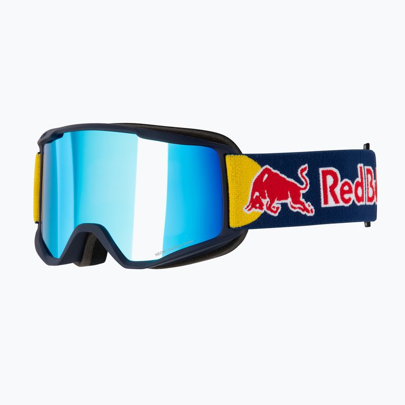 Red Bull SPECT Neon blue/smoke with blue mirror ski goggles 4