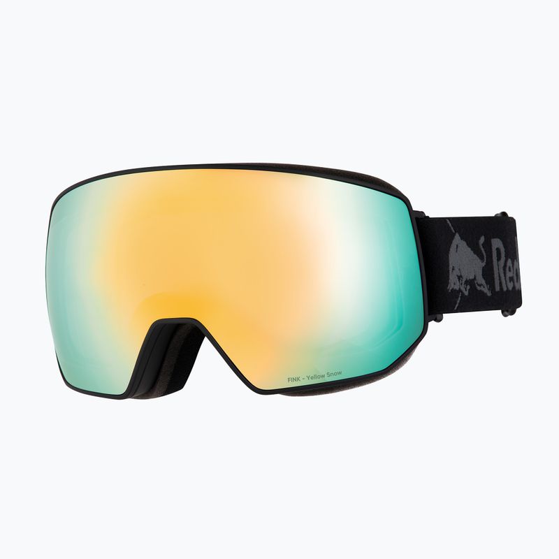 Red Bull SPECT Fink black/smoke with yellow mirror ski goggles 4