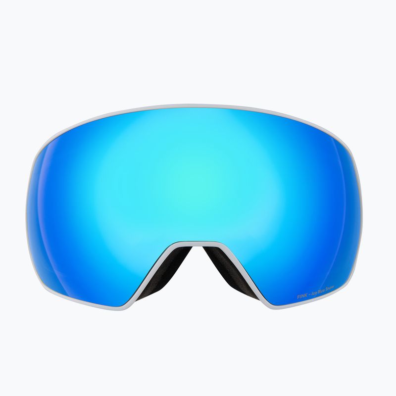 Red Bull SPECT Fink white/smoke with blue mirror ski goggles 2