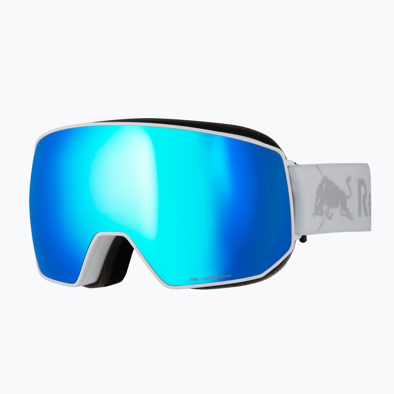 Red Bull SPECT Fink white/smoke with blue mirror ski goggles 4