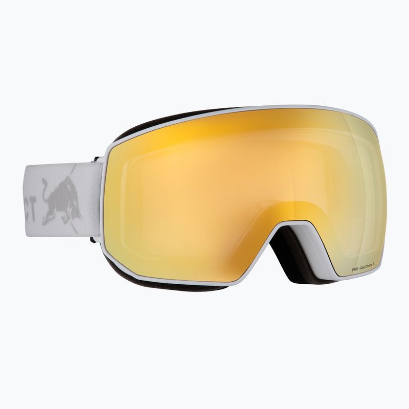 Ski goggles Red Bull Spect Fink Photo matt white/brown with gold chrom x