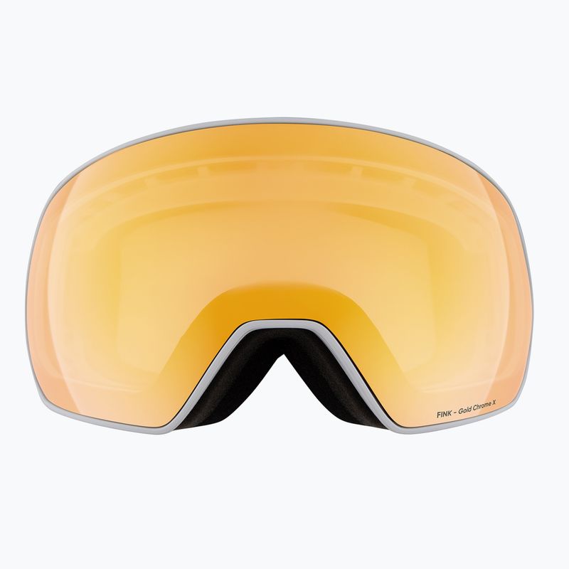 Ski goggles Red Bull Spect Fink Photo matt white/brown with gold chrom x 4