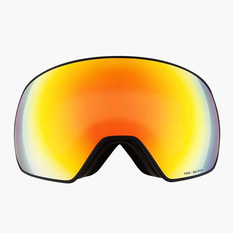 Ski goggles Red Bull Spect Fink matt black/orange with red mirror 4