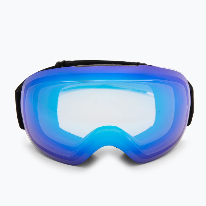 Red Bull SPECT Bent Photo ski goggles black/light blue with blue chrome x 2