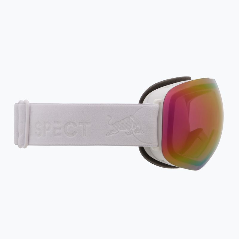 Ski goggles Red Bull Spect Bent matt white/red with pink purple mirror 3