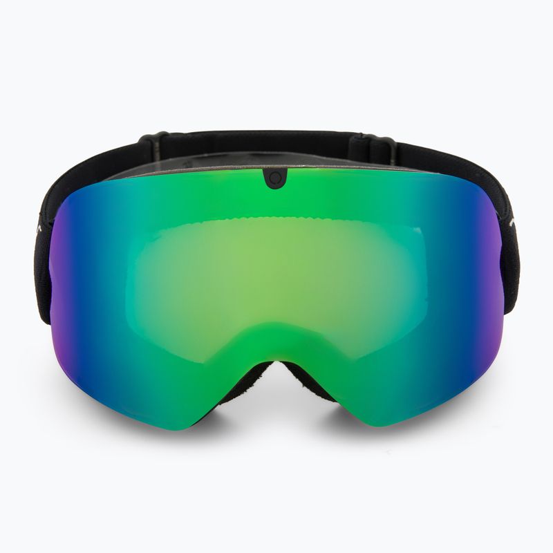 Ski goggles Red Bull SPECT Rush matt black/brown with green mirror 2