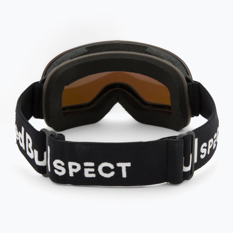Ski goggles Red Bull SPECT Rush matt black/brown with green mirror 3