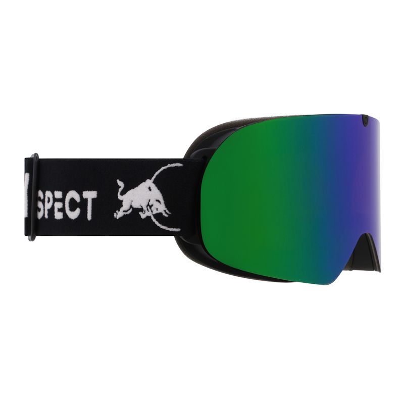 Ski goggles Red Bull SPECT Rush matt black/brown with green mirror