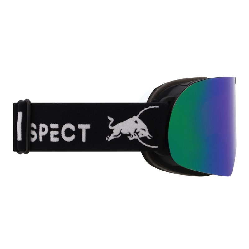 Ski goggles Red Bull SPECT Rush matt black/brown with green mirror 3