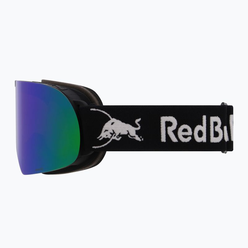 Ski goggles Red Bull SPECT Rush matt black/brown with green mirror 4