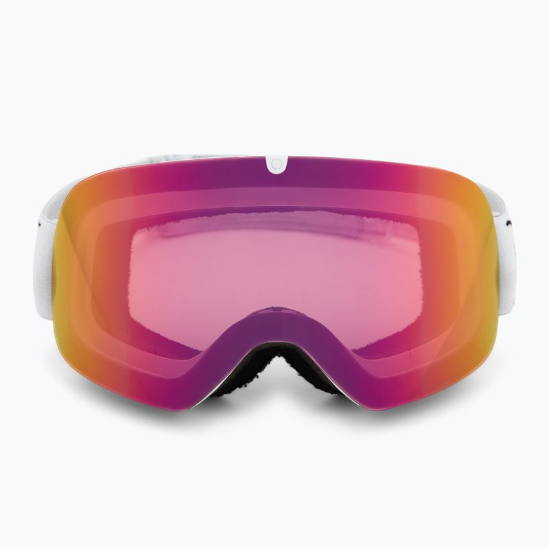 Ski goggles Red Bull SPECT Rush matt white/red with pink purple mirror 2