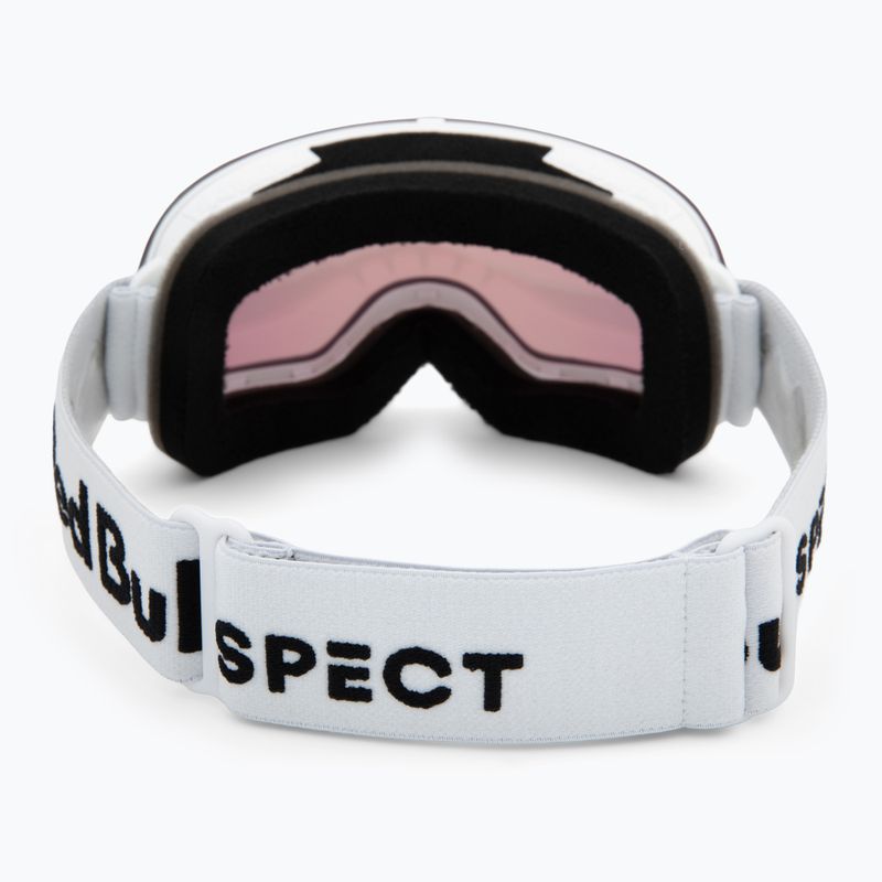 Ski goggles Red Bull SPECT Rush matt white/red with pink purple mirror 3