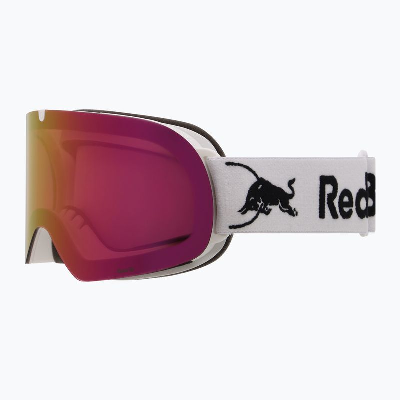 Ski goggles Red Bull SPECT Rush matt white/red with pink purple mirror 2