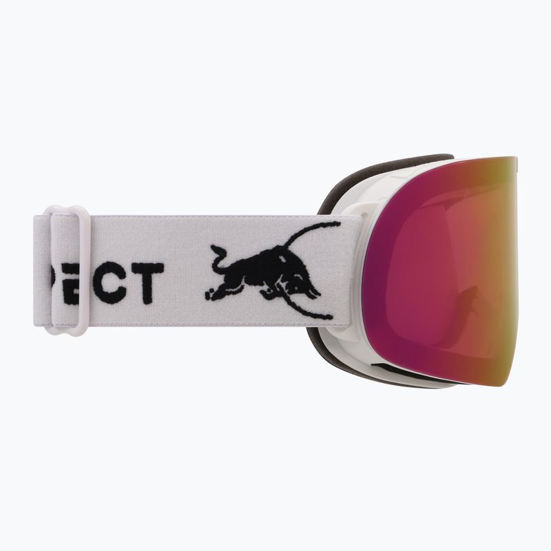 Ski goggles Red Bull SPECT Rush matt white/red with pink purple mirror 3