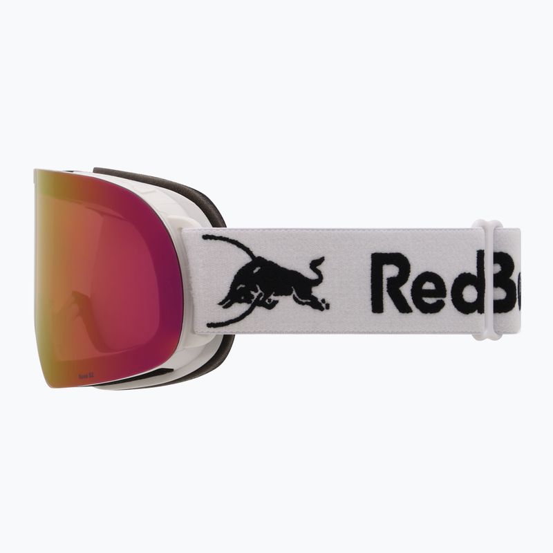 Ski goggles Red Bull SPECT Rush matt white/red with pink purple mirror 4