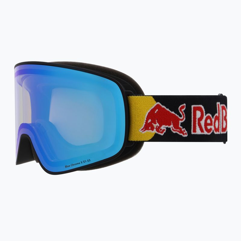 Ski goggles Red Bull SPECT Rush Photo matt black/light blue with blue chrom x 2