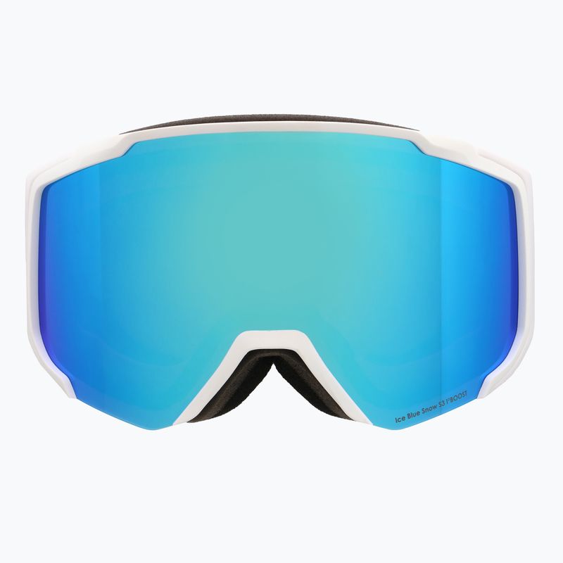 Goggles Red Bull SPECT Jibb matt white/smoke with blue mirror 5