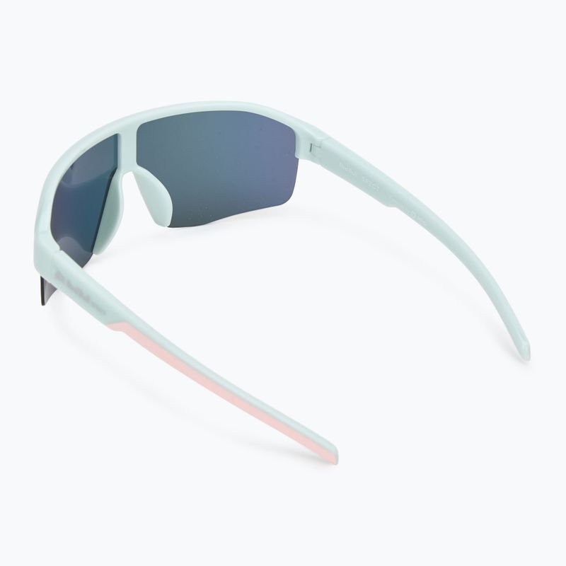Red Bull SPECT Dundee shiny light mint/blue with pink yellow mirror sunglasses 2