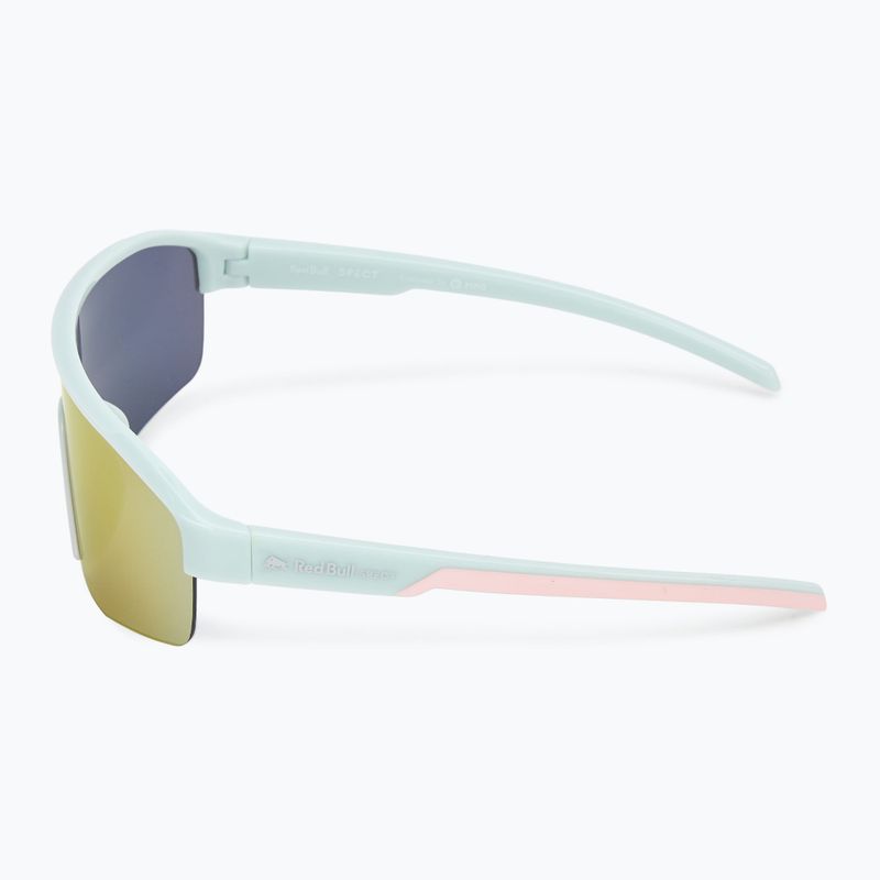 Red Bull SPECT Dundee shiny light mint/blue with pink yellow mirror sunglasses 4
