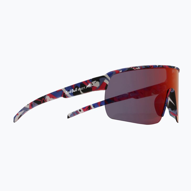 Sunglasses Red Bull SPECT Dakota matt blue-burgundy pattern/smoke red-purple mirror