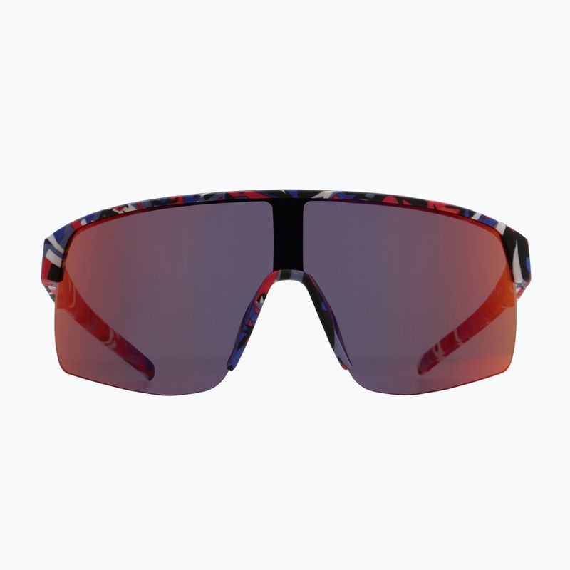 Sunglasses Red Bull SPECT Dakota matt blue-burgundy pattern/smoke red-purple mirror 5
