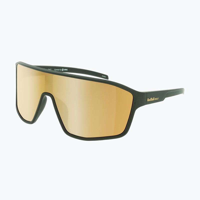 Sunglasses Red Bull SPECT Daft matt metallic olive/ brown with gold mirror 2
