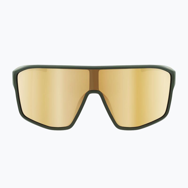Sunglasses Red Bull SPECT Daft matt metallic olive/ brown with gold mirror 3