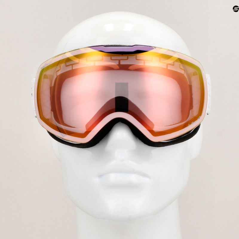 Julbo Shadow Reactiv High Contrast white/flash pink ski goggles 8