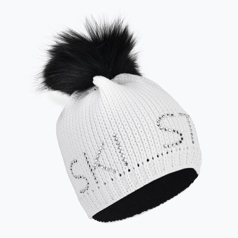 Women's winter cap Sportalm Aris Ski m.P optical white