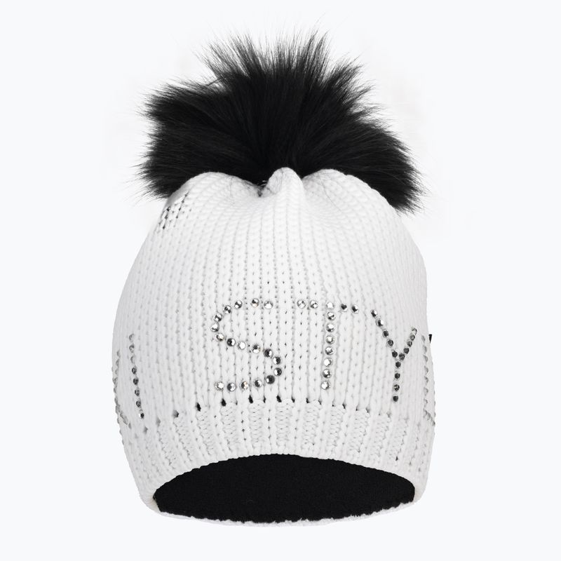 Women's winter cap Sportalm Aris Ski m.P optical white 2