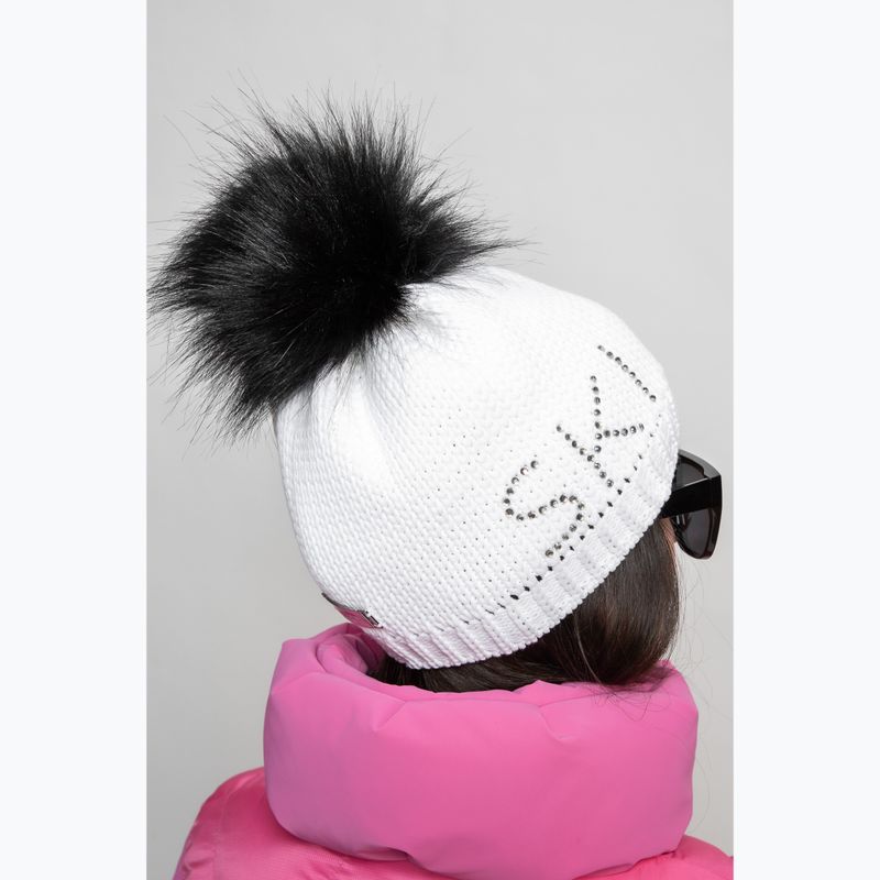 Women's winter cap Sportalm Aris Ski m.P optical white 10