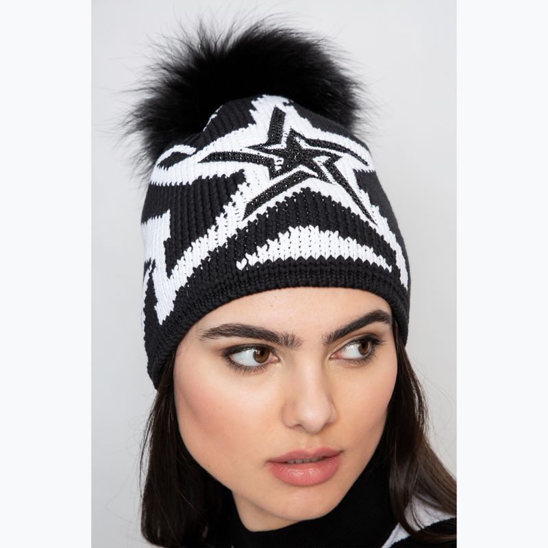 Women's winter cap Sportalm Soffine m.P optical white 9