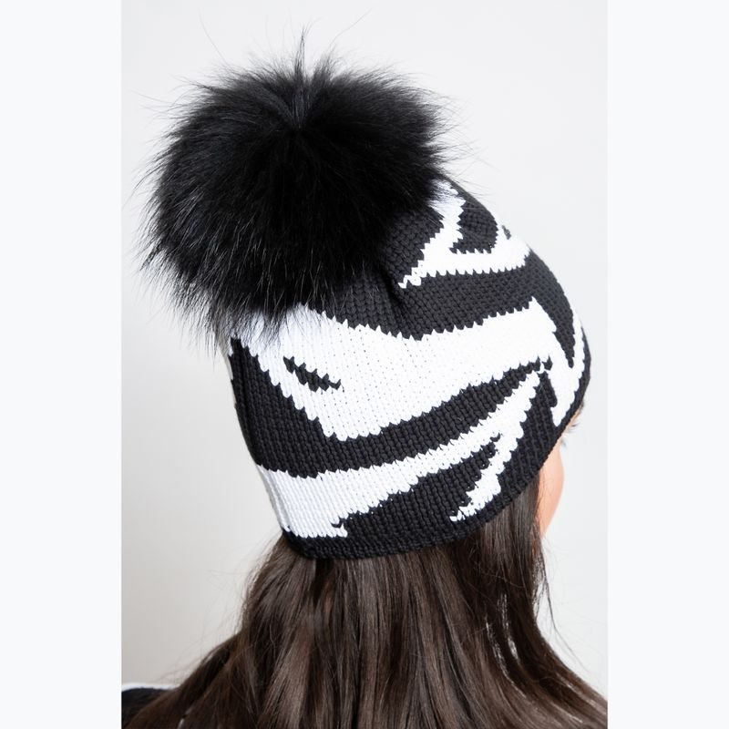 Women's winter cap Sportalm Soffine m.P optical white 10