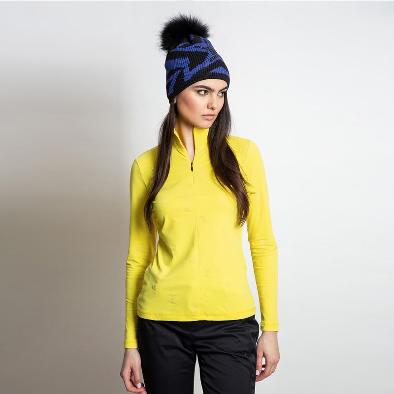 Women's Sportalm Helsinki sweatshirt blazing yellow 2
