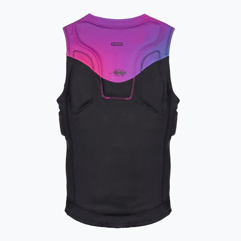 Women's protective waistcoat ION Ivy Front Zip black/pink 48233-4169 2