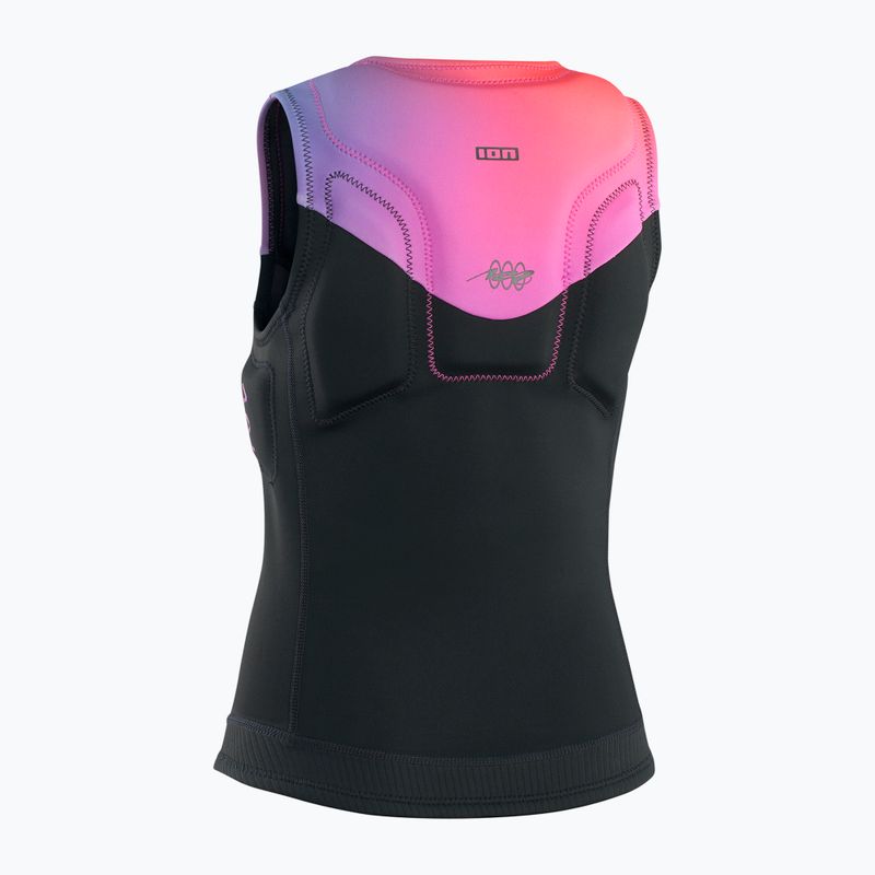 Women's protective waistcoat ION Ivy Front Zip black/pink 48233-4169 8