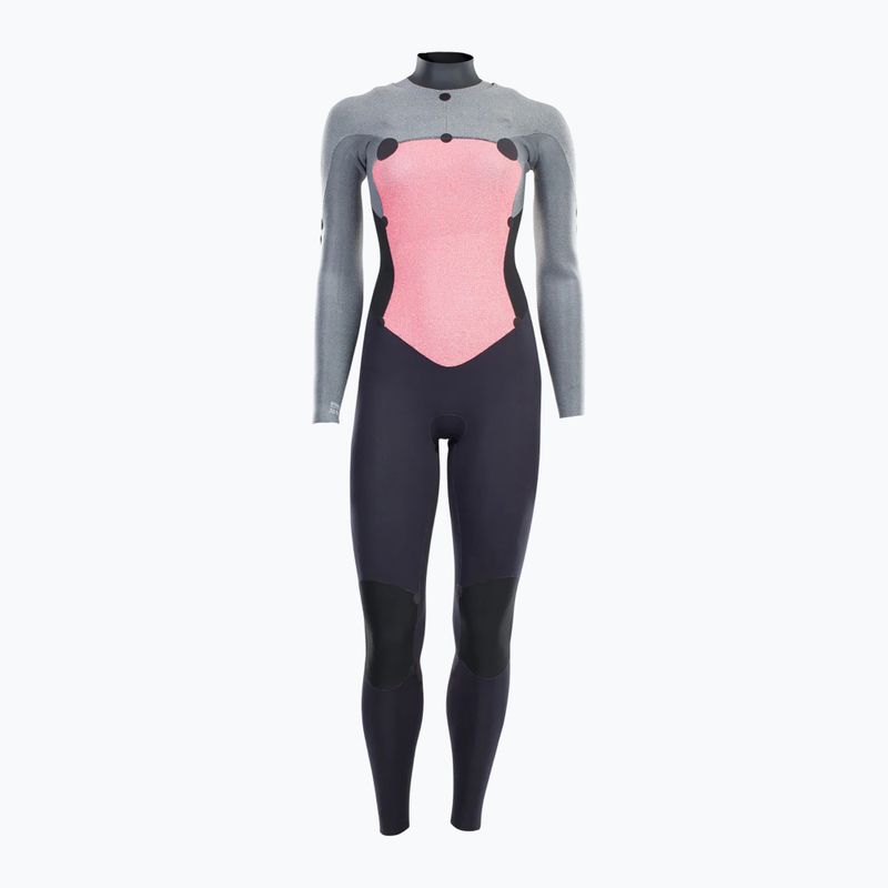 Women's swimming wetsuit ION Element 5/4 Front Zip black 5