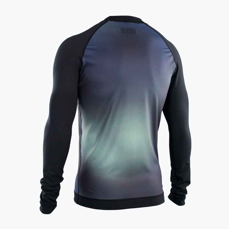 Men's ION Lycra Maze swim shirt black and navy blue 48232-4230 2