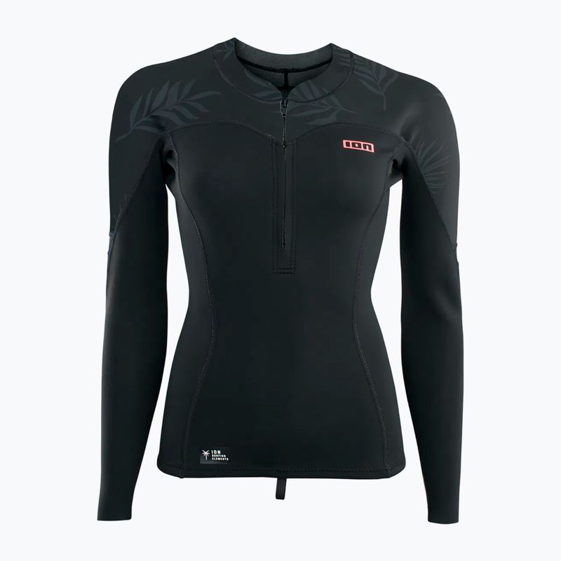 Women's swimming longsleeve ION Neo Zip Top 1.5 black