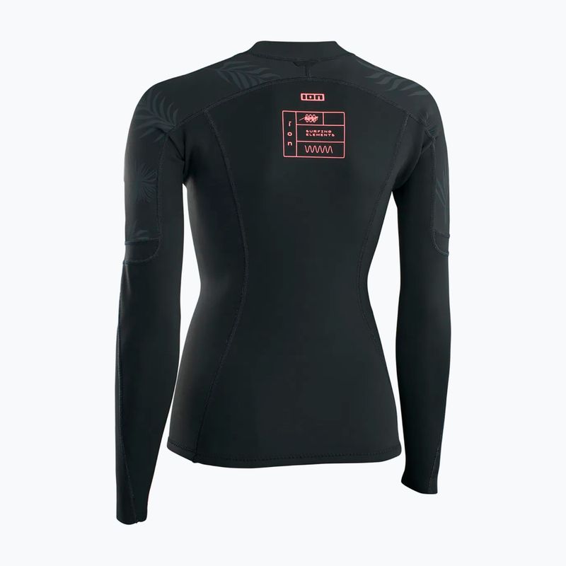 Women's swim longsleeve ION Neo Zip Top 1.5 black 3