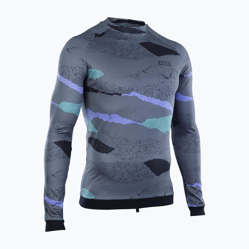 Men's ION Lycra Maze dark collage swimming longsleeve 2