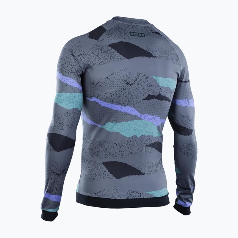Men's ION Lycra Maze dark collage swimming longsleeve 3