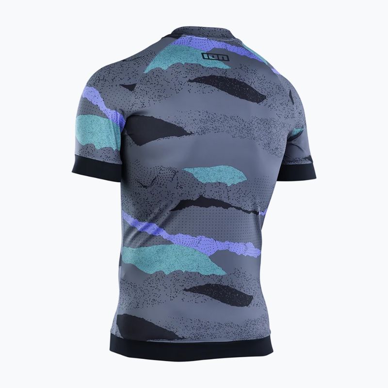 Men's ION Lycra Maze dark collage swim shirt 3