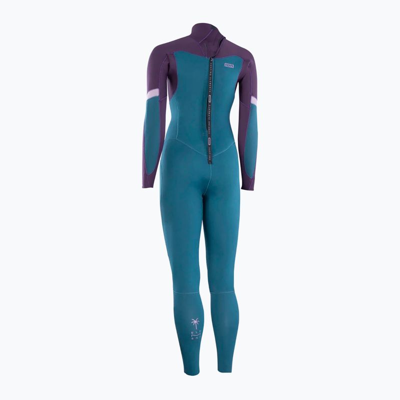 Women's swimming wetsuit ION Element 5/4 Back Zip deep forest 3