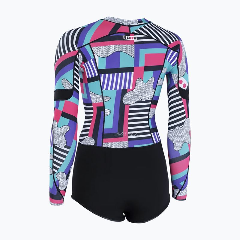 Women's wetsuit ION Amaze Hot Shorty 1.5 Front Zip capsule statement 3