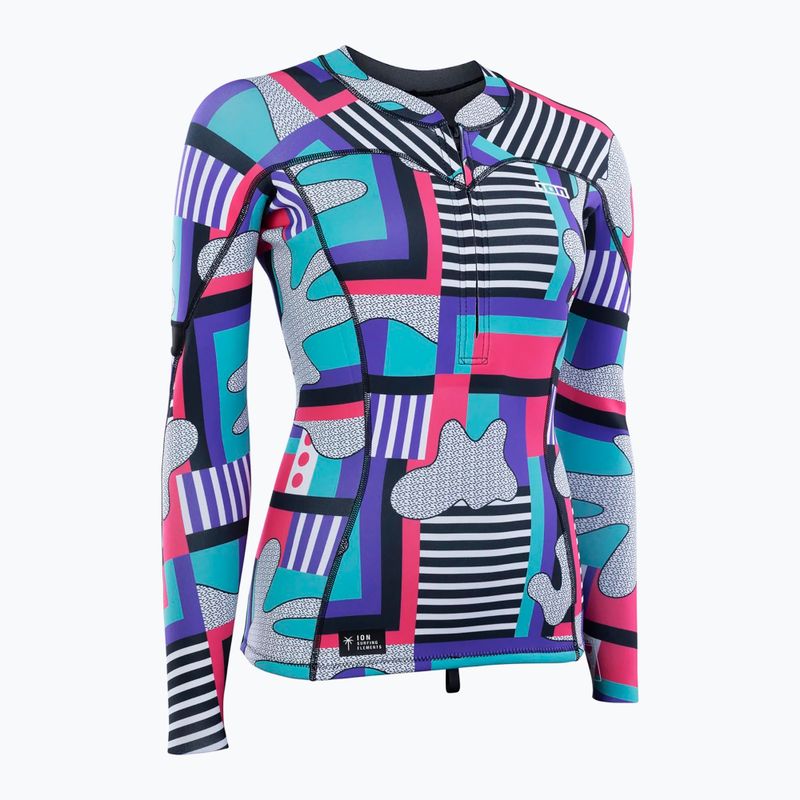 Women's swim longsleeve ION Neo Zip Top 1.5 capsule statement 2