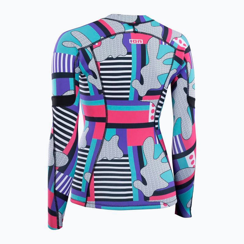 Women's swim longsleeve ION Neo Zip Top 1.5 capsule statement 3